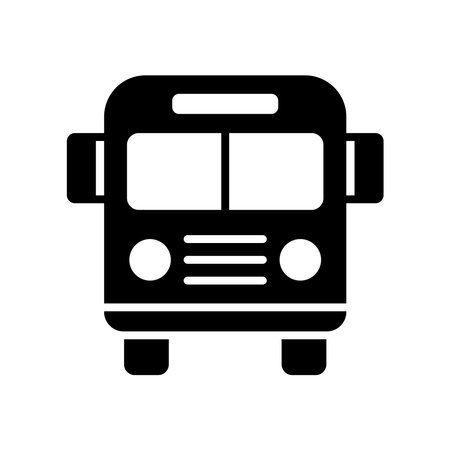 bus icon vector design template in white backgroundのイラスト素材