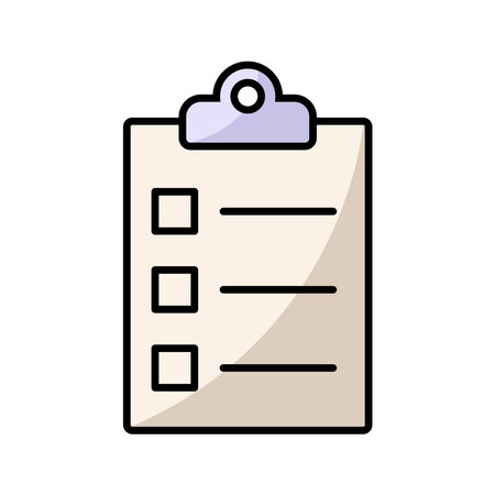 clipboard icon vector design template in white backgroundのイラスト素材
