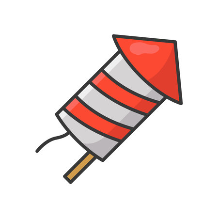 fire works icon vector design template in white backgroundのイラスト素材