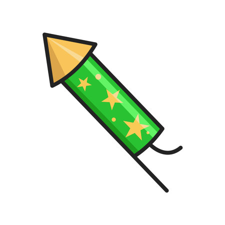 fire works icon vector design template in white backgroundのイラスト素材