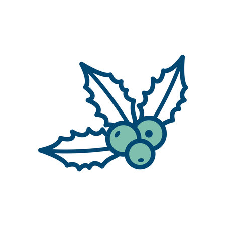 holly icon vector design template in white backgroundのイラスト素材