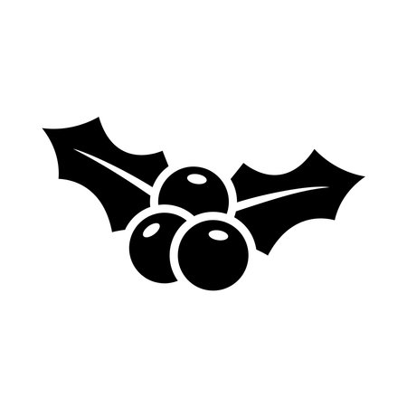 holly icon vector design template in white backgroundのイラスト素材