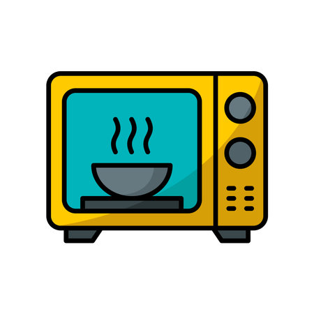 microwave icon vector design template in white backgroundのイラスト素材