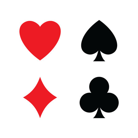 poker card icon vector design template in white backgroundのイラスト素材