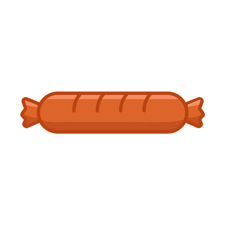sausage icon vector design template in white backgroundのイラスト素材