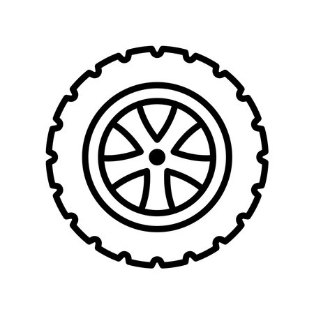 tire icon vector design template in white backgroundのイラスト素材