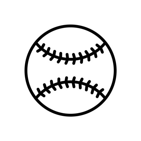 baseball icon vector design template in white backgroundのイラスト素材