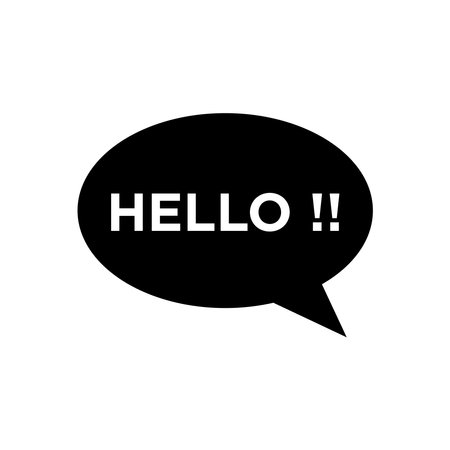 bubble speech icon vector design template in white backgroundのイラスト素材