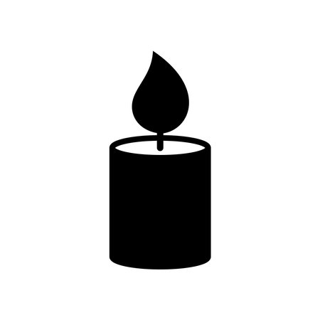 candle icon vector design template in white backgroundのイラスト素材