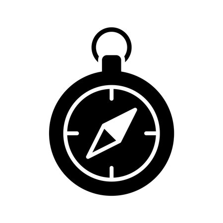 compass icon vector design template in white backgroundのイラスト素材