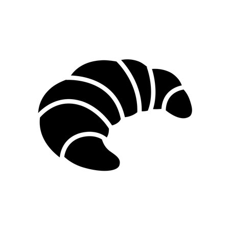 croissant icon vector design template in white backgroundのイラスト素材