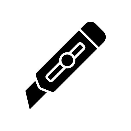 cutter knife icon vector design template in white backgroundのイラスト素材