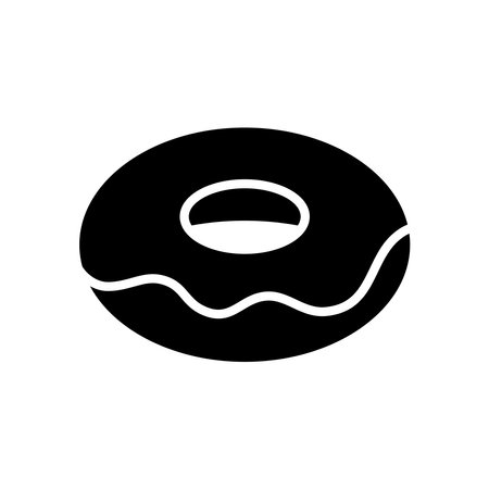 donut icon vector design template in white backgroundのイラスト素材