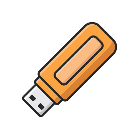 flash disk icon vector design template in white background