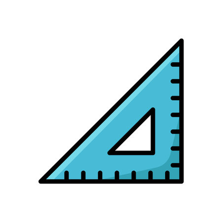 ruler icon vector design template in white backgroundのイラスト素材