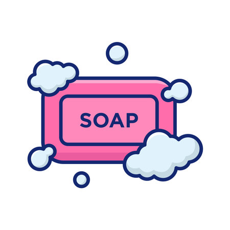 soap icon vector design template in white backgroundのイラスト素材