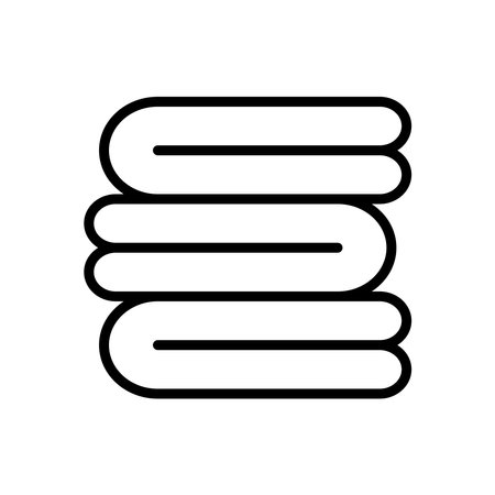 towel icon vector design template in white backgroundのイラスト素材