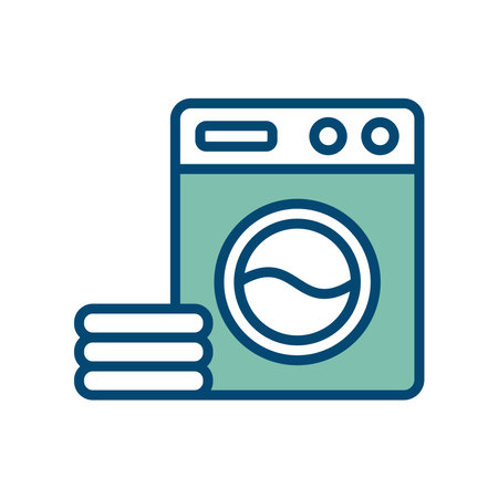 washing machine icon vector design template in white backgroundのイラスト素材