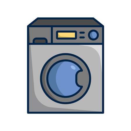 washing machine icon vector design template in white backgroundのイラスト素材