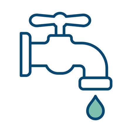 water tap icon vector design template in white backgroundのイラスト素材