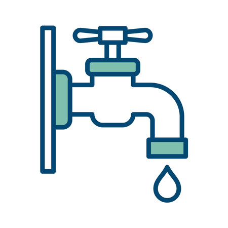 water tap icon vector design template in white backgroundのイラスト素材