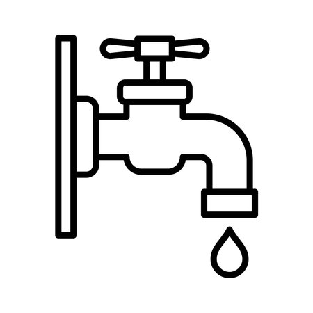 water tap icon vector design template in white backgroundのイラスト素材
