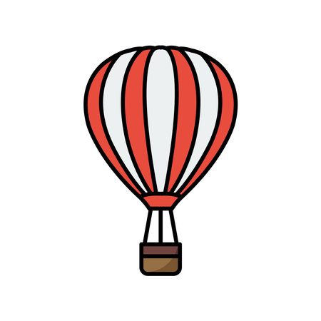 air balloon icon vector design template in white backgroundのイラスト素材