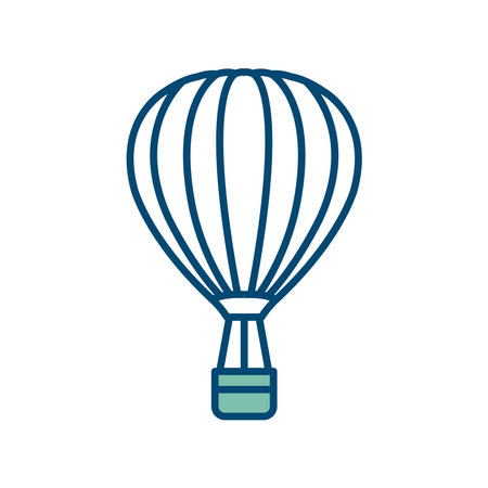 air balloon icon vector design template in white backgroundのイラスト素材