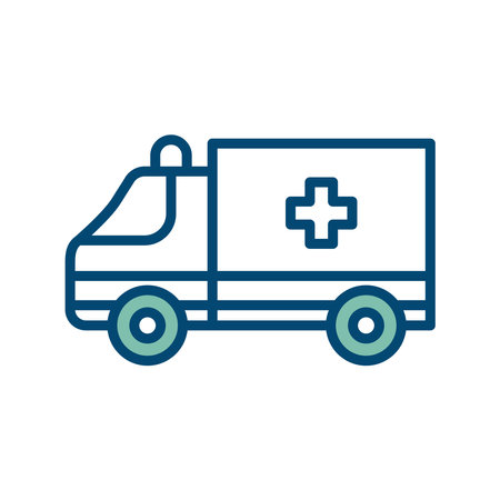 ambulance icon vector design template in white backgroundのイラスト素材