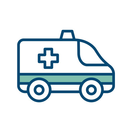 ambulance icon vector design template in white backgroundのイラスト素材