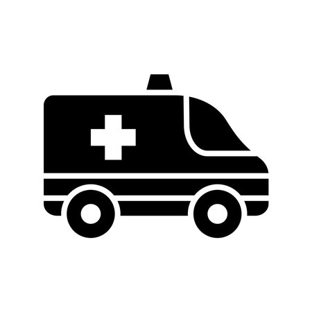 ambulance icon vector design template in white backgroundのイラスト素材