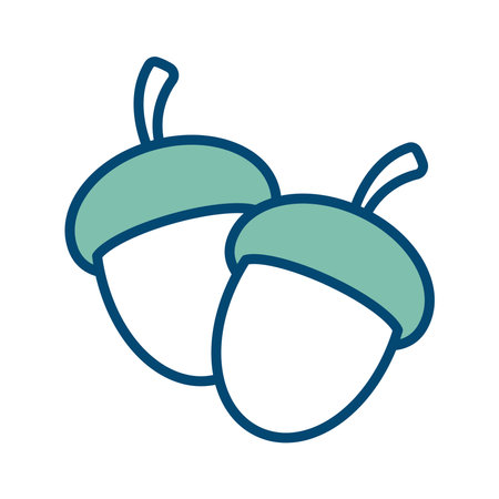 acorn icon vector design template in white backgroundのイラスト素材