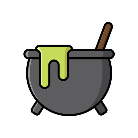 cauldron icon vector design template in white backgroundのイラスト素材