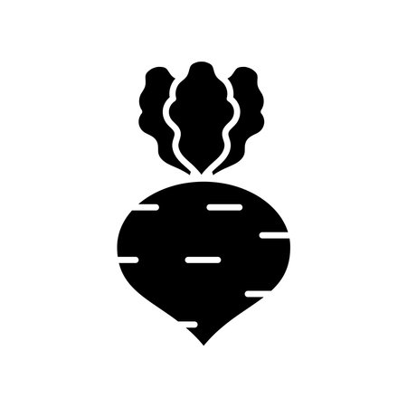 radish icon vector design template in white backgroundのイラスト素材