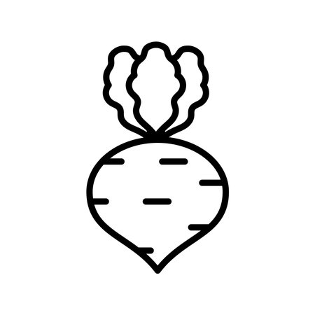 radish icon vector design template in white backgroundのイラスト素材