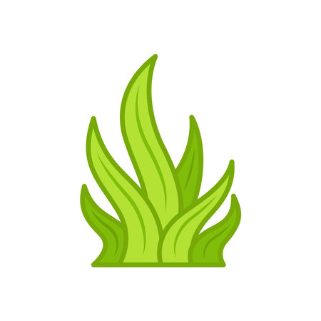 seaweed icon vector design template in white backgroundのイラスト素材