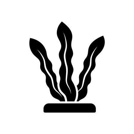 seaweed icon vector design template in white backgroundのイラスト素材