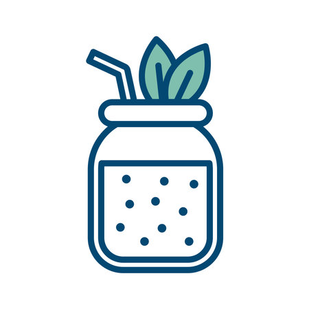 smoothie icon vector design template in white backgroundのイラスト素材