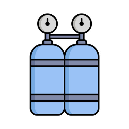 air tank icon vector design template in white backgroundのイラスト素材