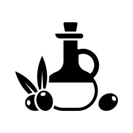 olive oil icon vector design template in white backgroundのイラスト素材