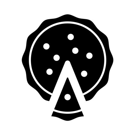 pie icon vector design template in white backgroundのイラスト素材