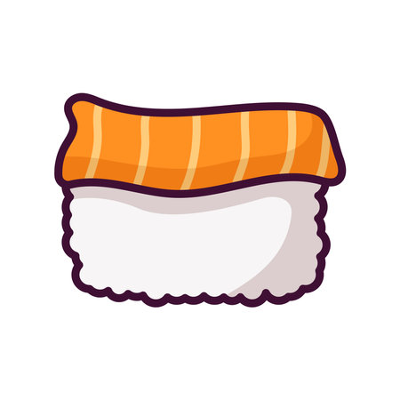 sushi icon vector design template in white backgroundのイラスト素材