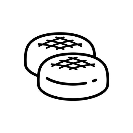 bread icon vector design template in white backgroundのイラスト素材