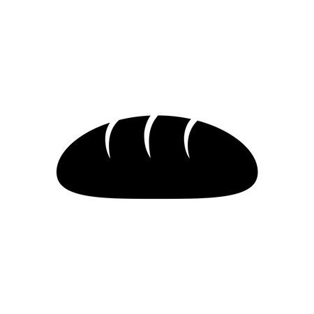 bread icon vector design template in white backgroundのイラスト素材