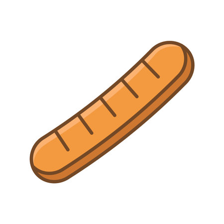 bread icon vector design template in white backgroundのイラスト素材