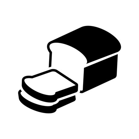 bread icon vector design template in white backgroundのイラスト素材