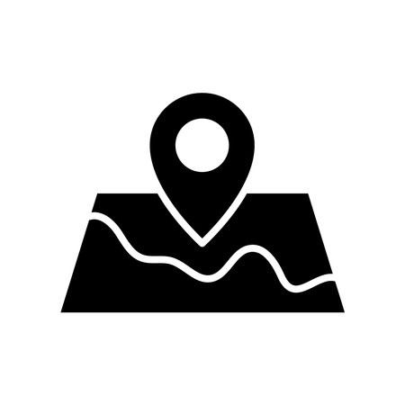 map icon vector design template in white backgroundのイラスト素材
