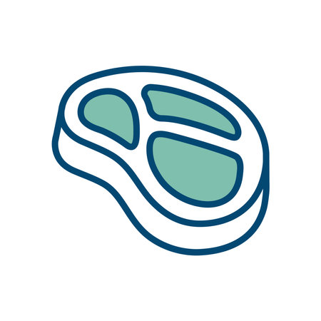 meat icon vector design template in white backgroundのイラスト素材