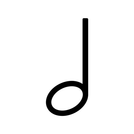music note icon vector design template in white backgroundのイラスト素材