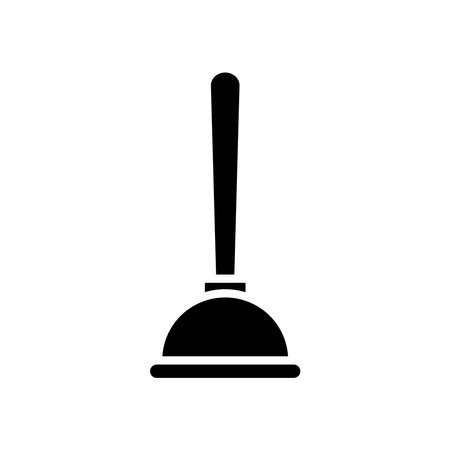 plunger icon vector design template in white backgroundのイラスト素材